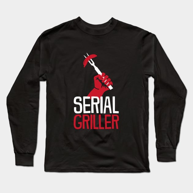 BBQ Serial Griller Long Sleeve T-Shirt by Ramateeshop